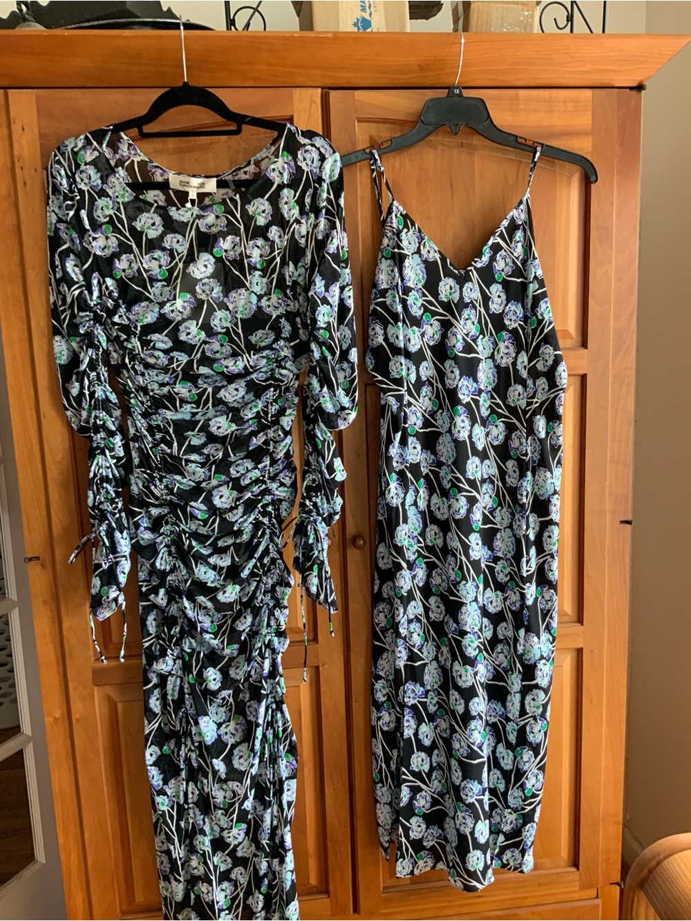 Diane Von Furstenberg, Corinne 2-Piece Dress, XL, NWT, Mesh Overlay, P-T-P 22” - Picture 11 of 11